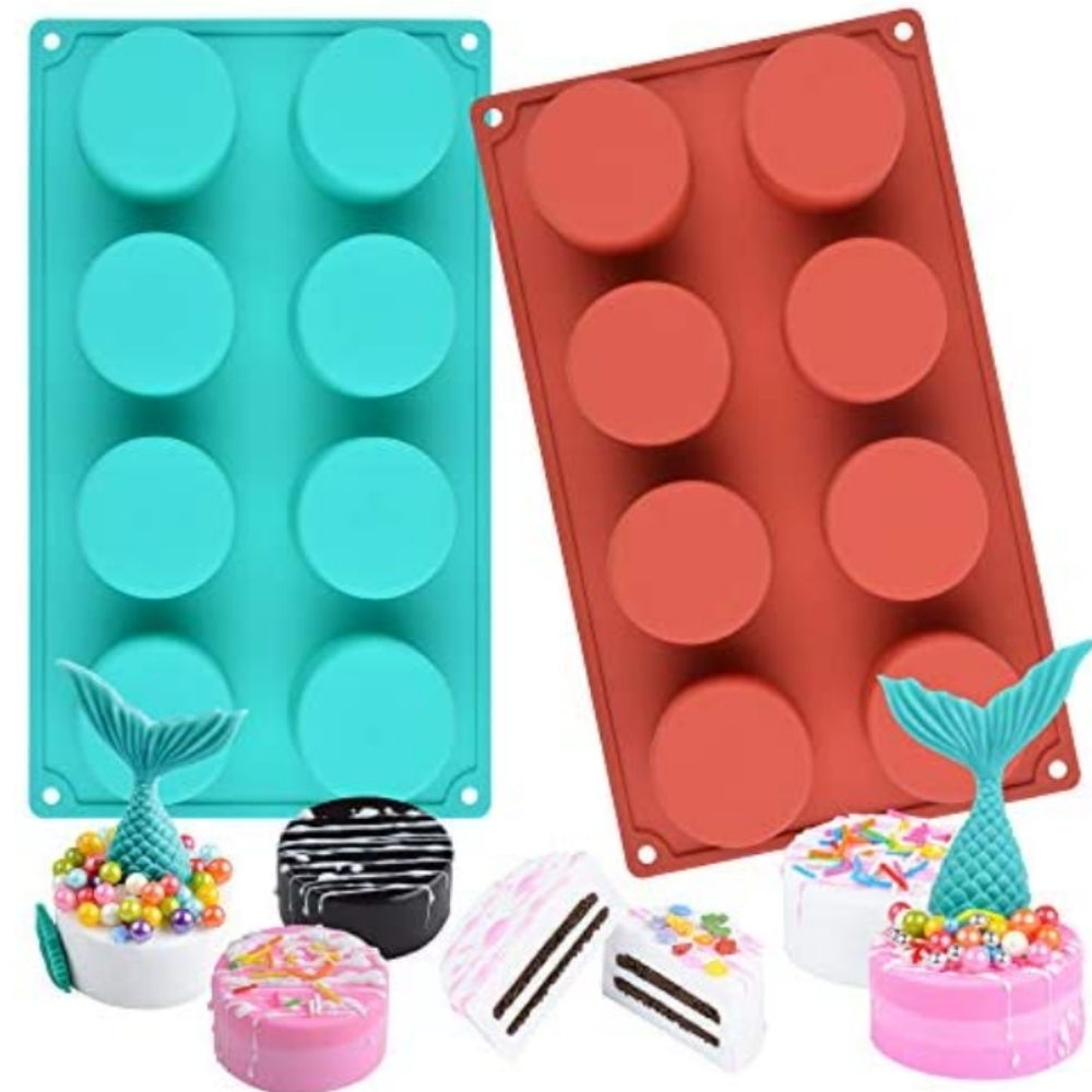 2  siliconechocolate cookie molds